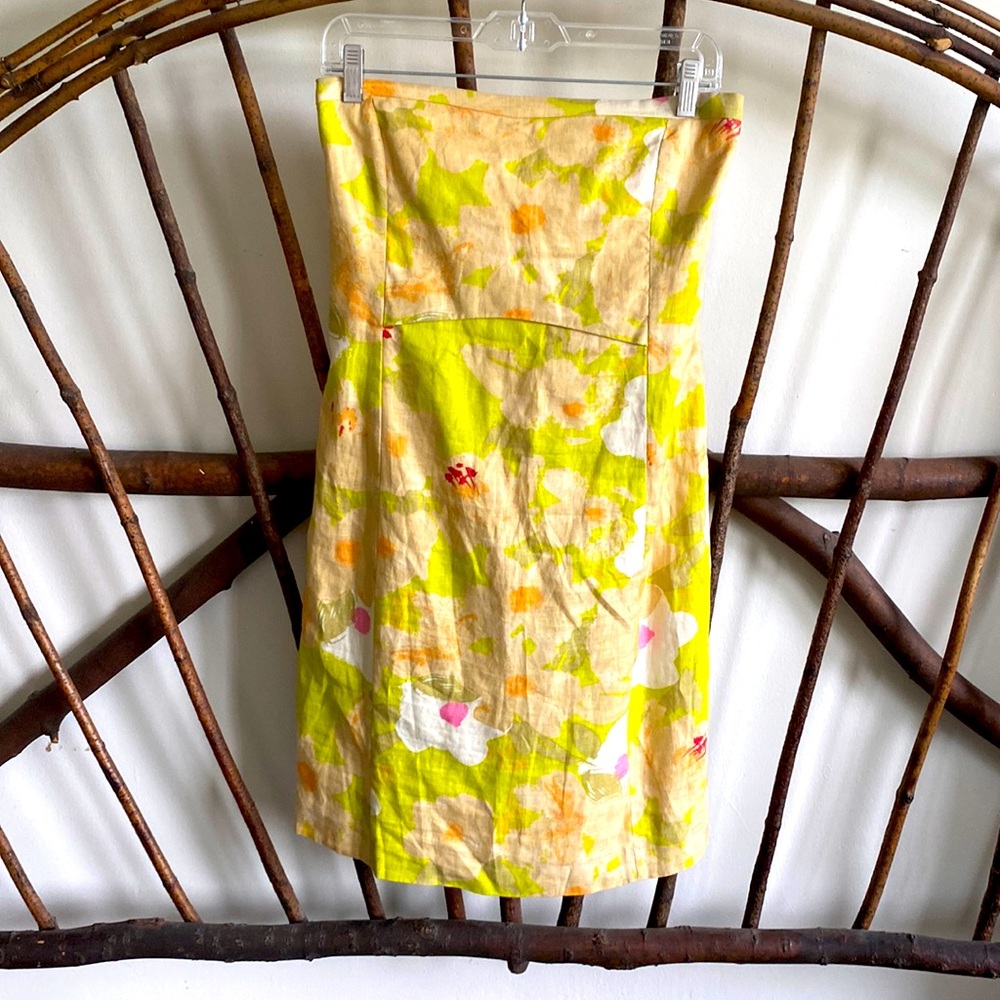 Vintage. J Crew Linen Summer Dress.